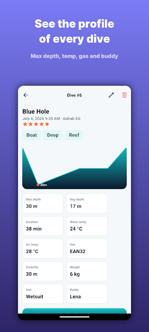 Dive Log: Scuba Logbook Screenshot 1