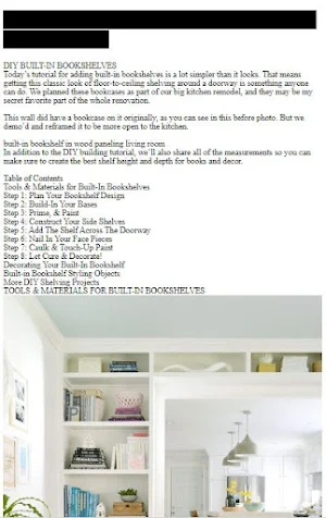 DIY Built-In Bookshelves Screenshot 0