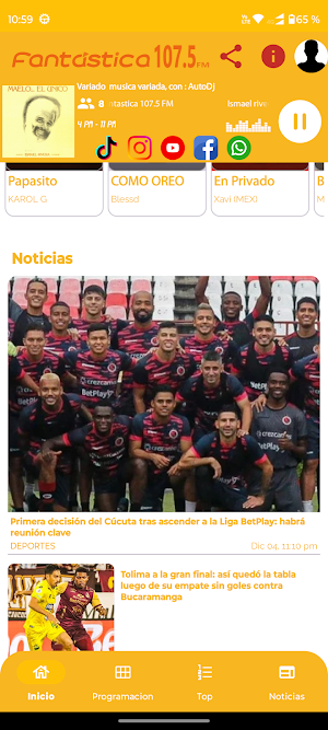 Radio Fantastica 107.5 FM Screenshot 2