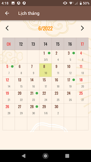 Lịch Âm Dương Screenshot 1