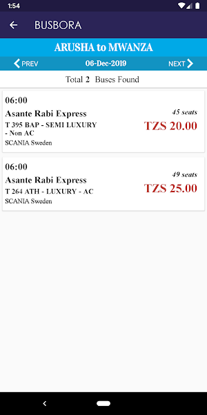 BusBora -  Buy Bus Tickets Screenshot 2