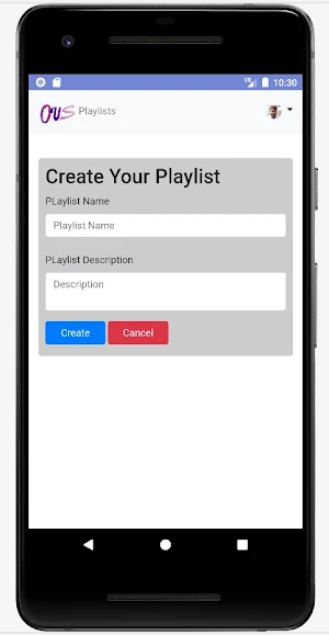 OVS Audio Storage App Screenshot 0