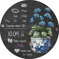 BFF138- Blackboard Art Flower