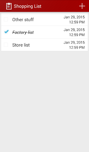 Shopping List Screenshot 3