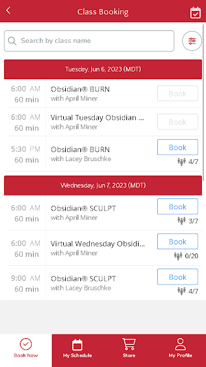 Obsidian Fitness Screenshot 2