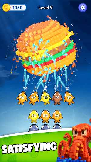 Water Land: Fish & Cube Screenshot 1