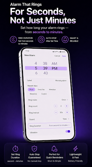 Alarm Short - Stop in Seconds Screenshot 0