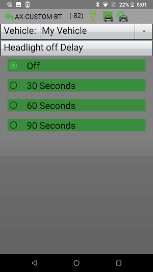 Axxess Bluetooth® Interface Screenshot 2