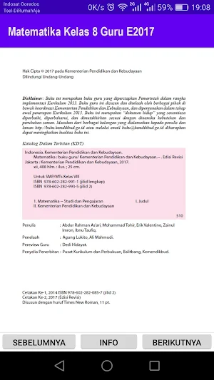 Matematika Kelas 9 Guru E2017 Screenshot 1