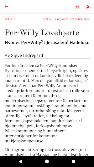 Morgenbladets eAvis Screenshot 3