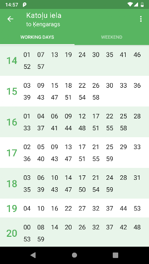 Riga Transport - timetables Screenshot 3