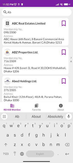 REHAB Members Screenshot 3