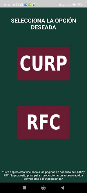 RFC y CURP Consulta Enlace Screenshot 1