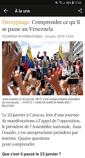 Courrier international - Mag Screenshot 2