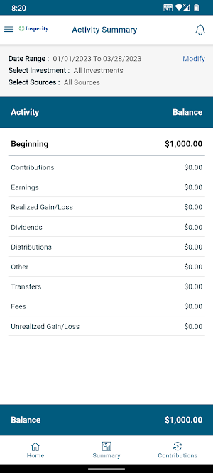Insperity Retirement Screenshot 1