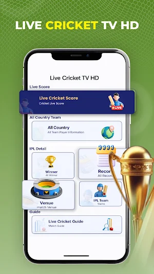 Live Cricket TV HD Screenshot 0