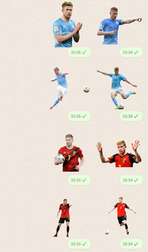 Kevin De Bruyne Stickers Screenshot 2
