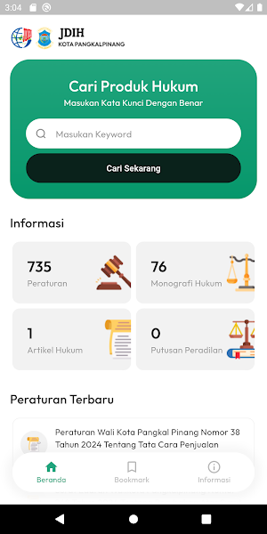 JDIH Kota Pangkal Pinang Screenshot 0