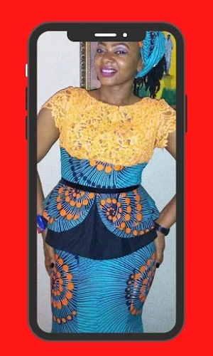 Ankara and Lace Combo Styles Screenshot 3