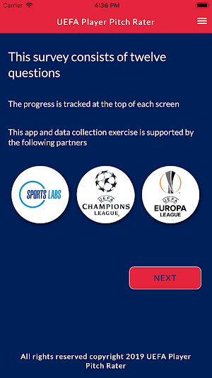 UEFA Player Pitch Rater Screenshot 2