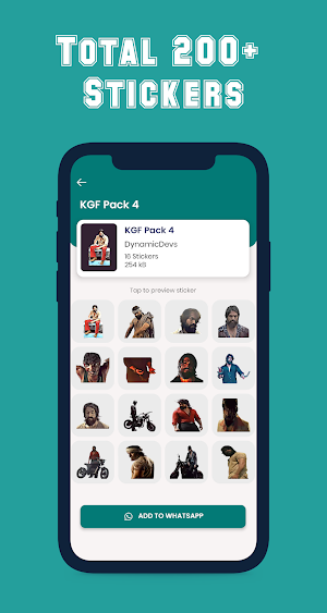 KGF 2 Stickers for WhatsApp Screenshot 2