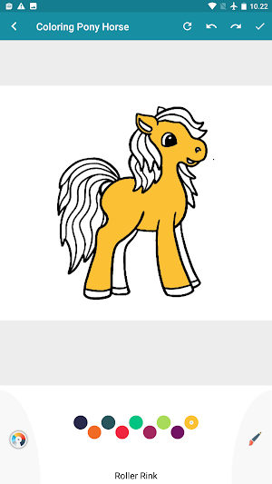 Rainbow Pony Coloring Pages Screenshot 1