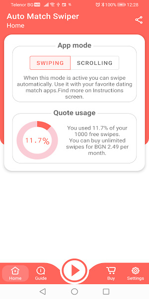 Auto Like Match Swing Right Liker & Auto Scroll Screenshot 0