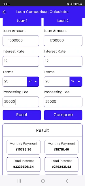 CashLoan - EMI Loan Calculator Screenshot 3