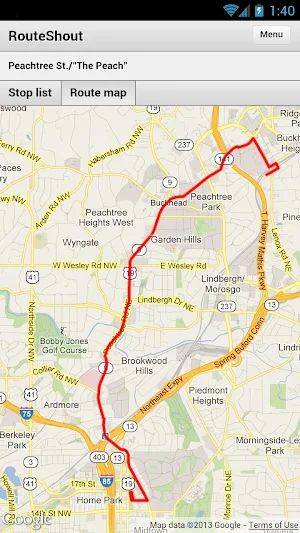 RouteShout Screenshot 3