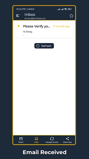 Temp Email: No Trace Mail Screenshot 2