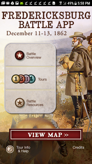 Fredericksburg Battle App Screenshot 0