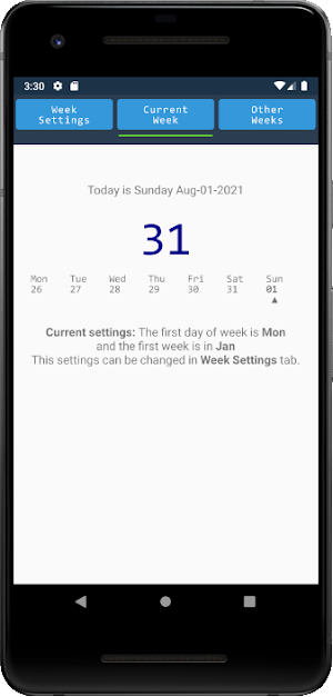 Week Calendar Screenshot 0