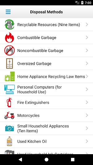 Ota City Garbage Separation Screenshot 3
