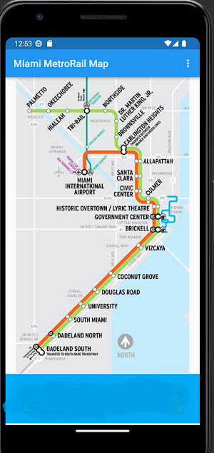 MiamiMetroRailMap Screenshot 1