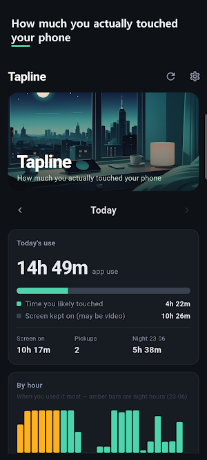 Tapline - Screen Time Widget Screenshot 0