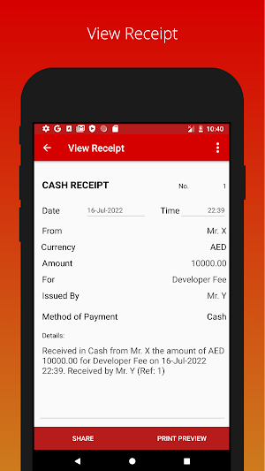 Emirates Cash Receipt Screenshot 2
