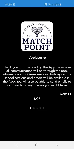 Match Point Tennis Coaching Screenshot 0