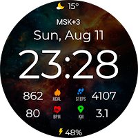 Digital Space Watch Face