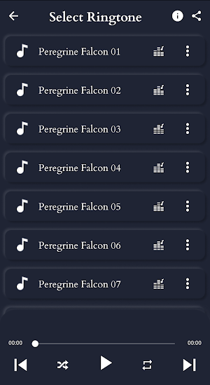 Peregrine Falcon Sounds Screenshot 2