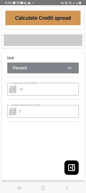 Credit Spread Calculator Screenshot 2