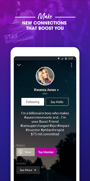 Kwanza Jones Boost Friends Screenshot 2