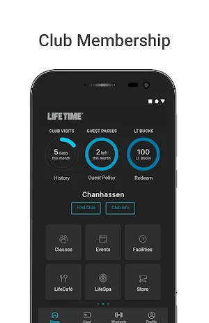 Life Time Member App Screenshot 0