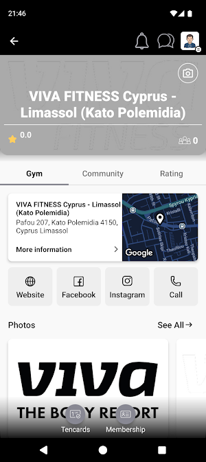 VIVA FITNESS Cyprus Screenshot 1