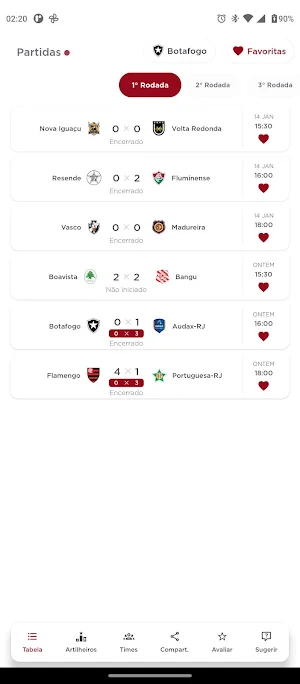 Carioca 2023 Jogos & Tabela Screenshot 0