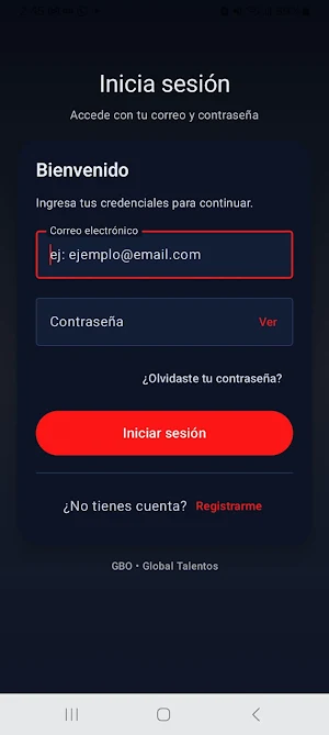 GlobalTalentos Screenshot 2