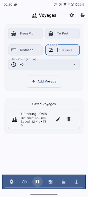 ETA Flow - Sea Calculator Screenshot 2