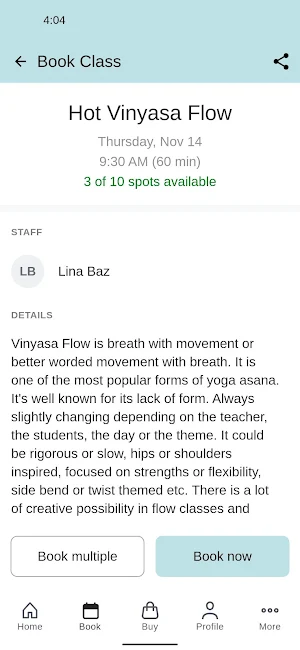 Flo n Glo Yoga Studio Screenshot 2