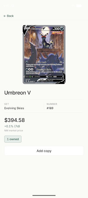 Sleeve - TCG Card Tracker Screenshot 1