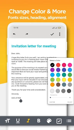 Text to PDF Maker - Converter Screenshot 3
