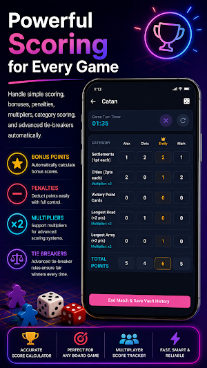 Score Card: Board Game Tracker Screenshot 2